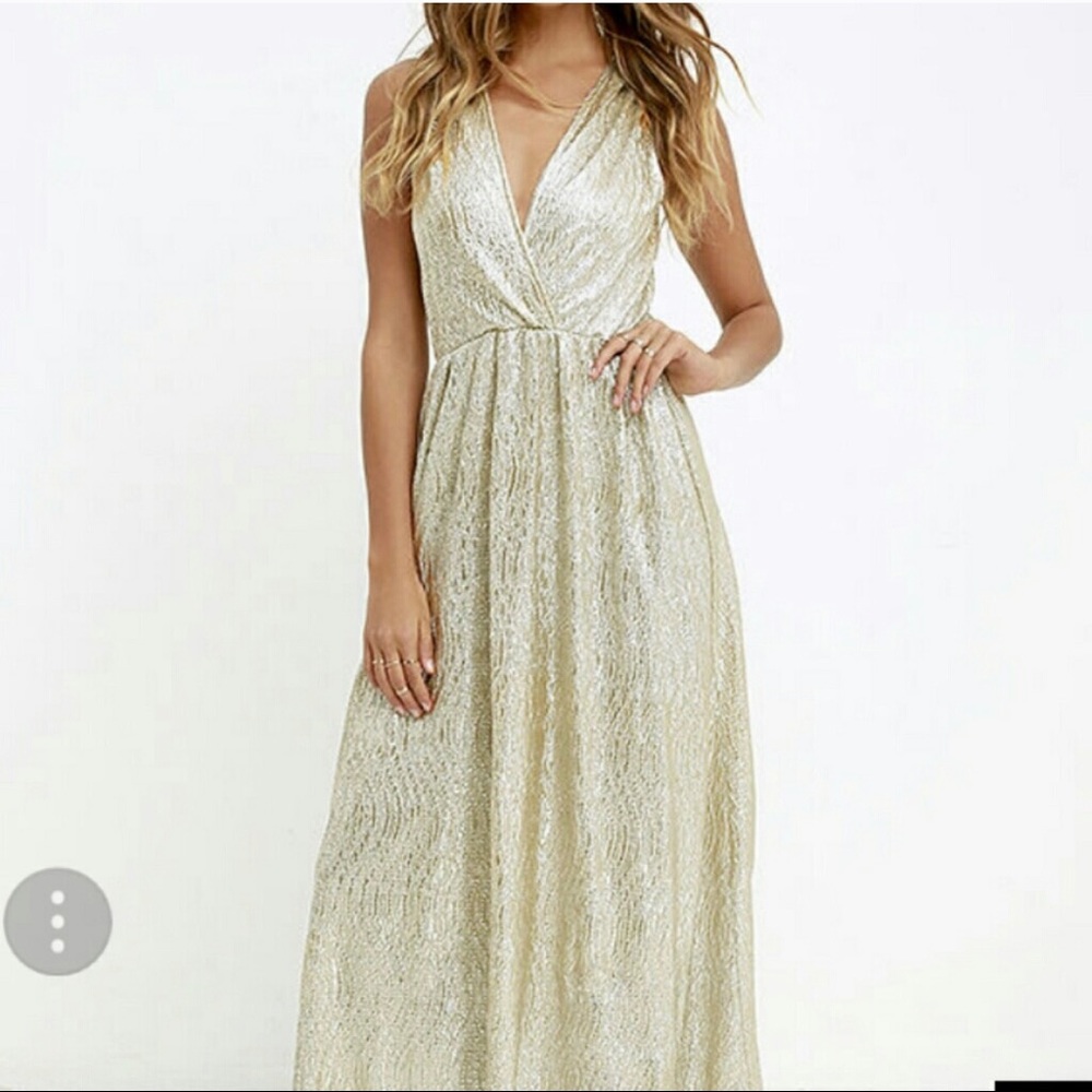 Light Gold Maxi Dress